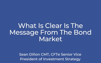 What Is Clear Is The Message From The Bond Market